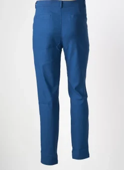 Pantalon Slim Frilivin Bleu Taille Normale