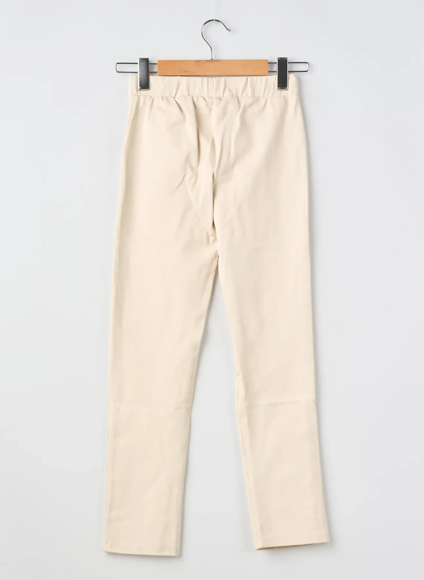 Pantalon Slim Geisha Beige Taille Élastique