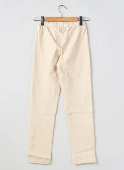 Pantalon Slim Geisha Beige Taille Élastique