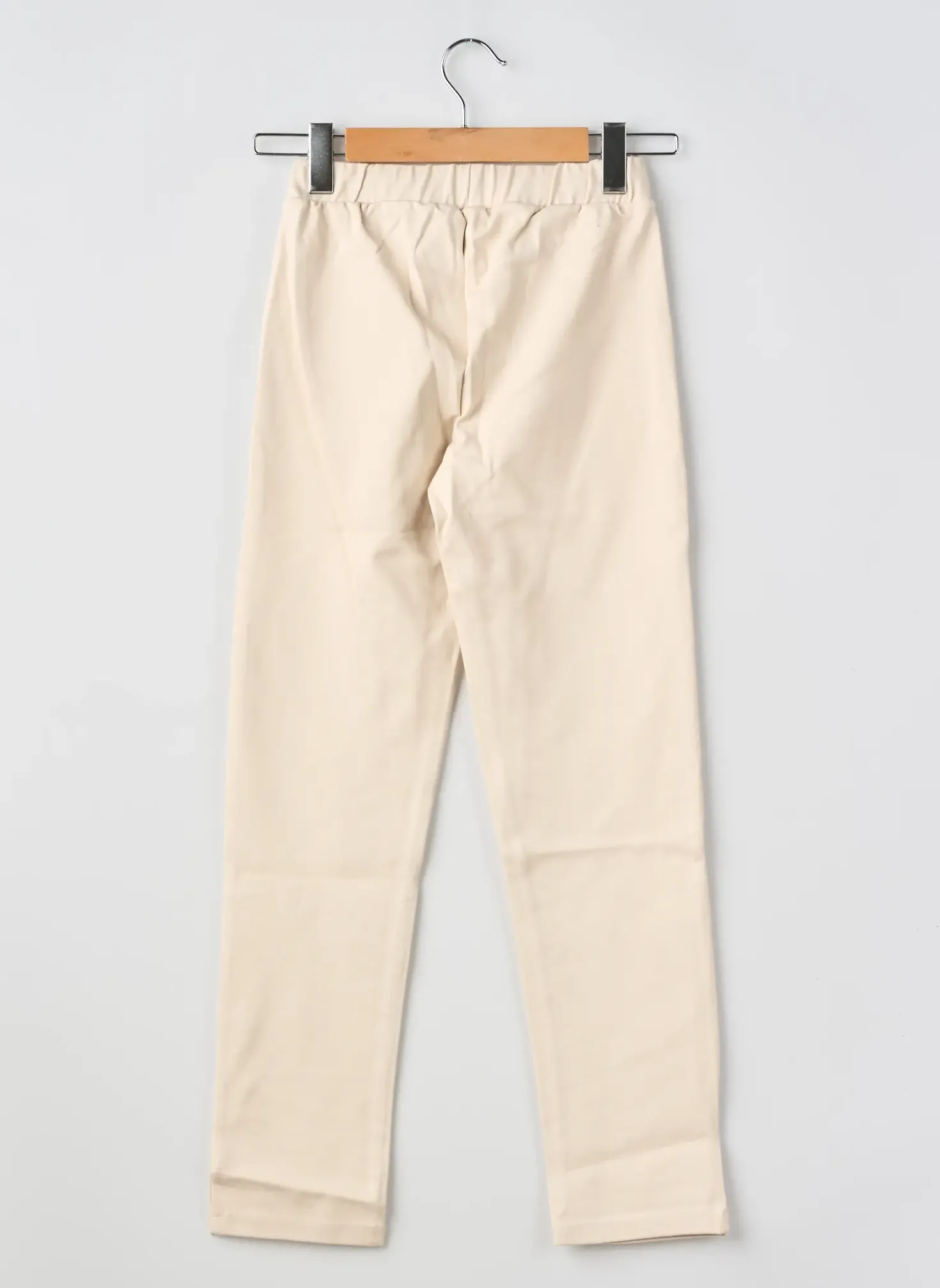 Pantalon Slim Geisha Beige Taille Élastique