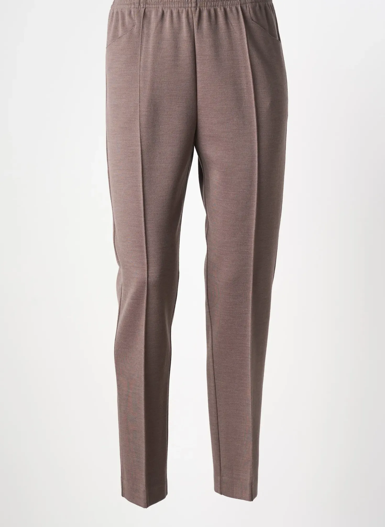 Pantalon Slim Griffon Marron Taille Normale