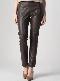 Pantalon Slim Hotel Particulier Marron Taille Normale
