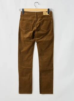 Pantalon Slim Jean Bourget Marron Taille Ajustable