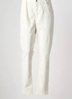 Pantalon Slim Kanope Beige Taille Normale