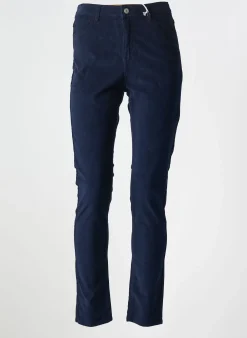 Pantalon Slim Kanope Bleu Taille Normale