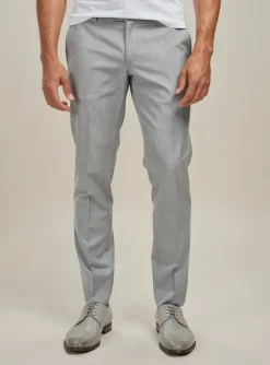 Pantalon Slim Luigi Morini Gris Taille Haute