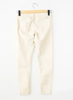 Pantalon Slim Marithe & Francois Girbaud Beige Taille Élastique