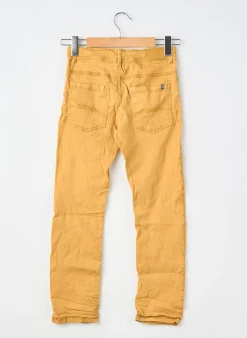 Pantalon Slim Okaïdi Orange Taille Ajustable