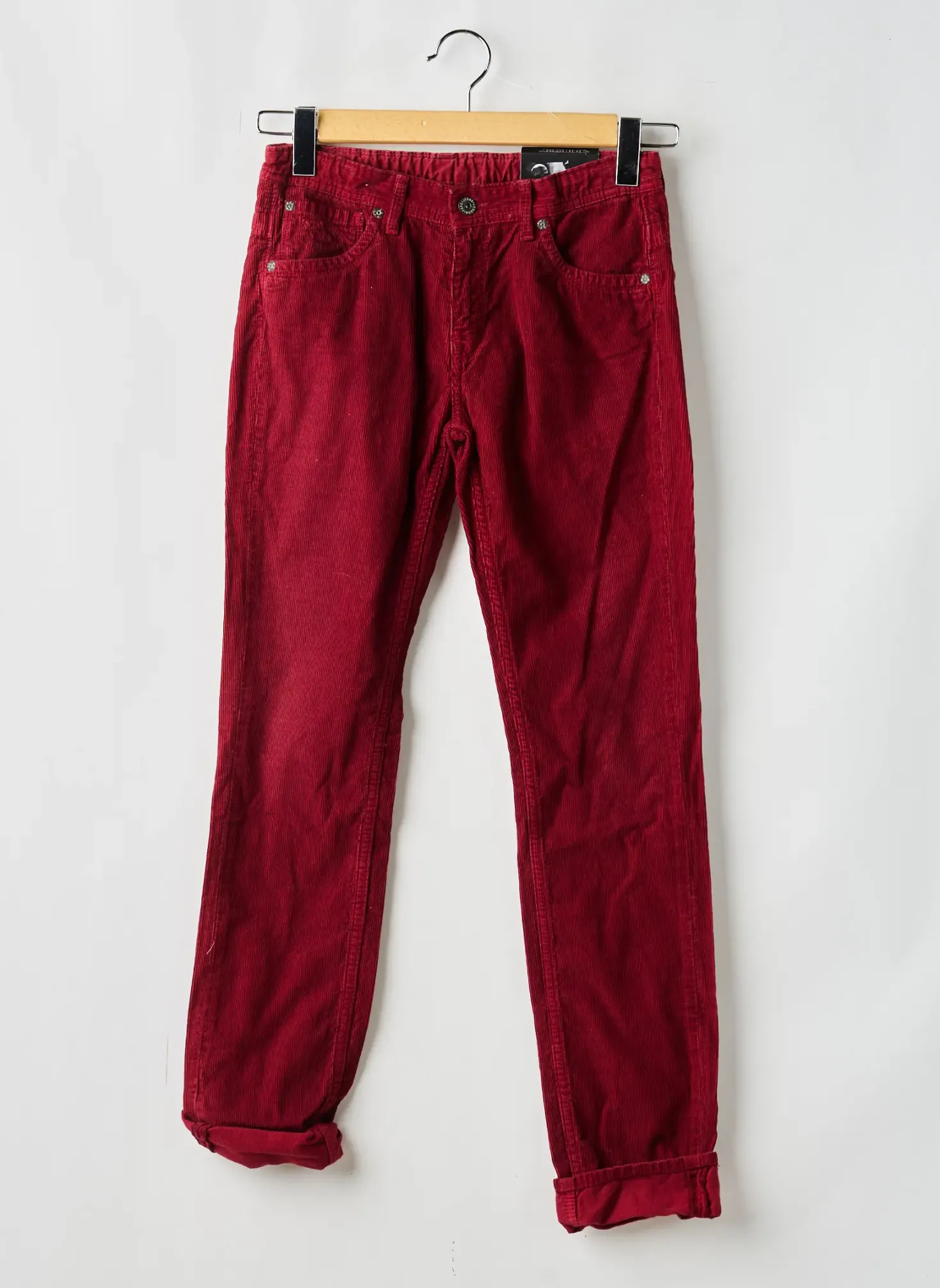 Pantalon Slim Pepe Jeans Rouge Taille Ajustable