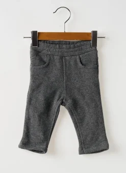 Pantalon Slim Petit Bateau Gris Taille Élastique