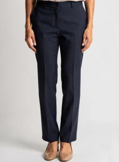 Pantalon Slim Pier Bé Bleu Taille Haute