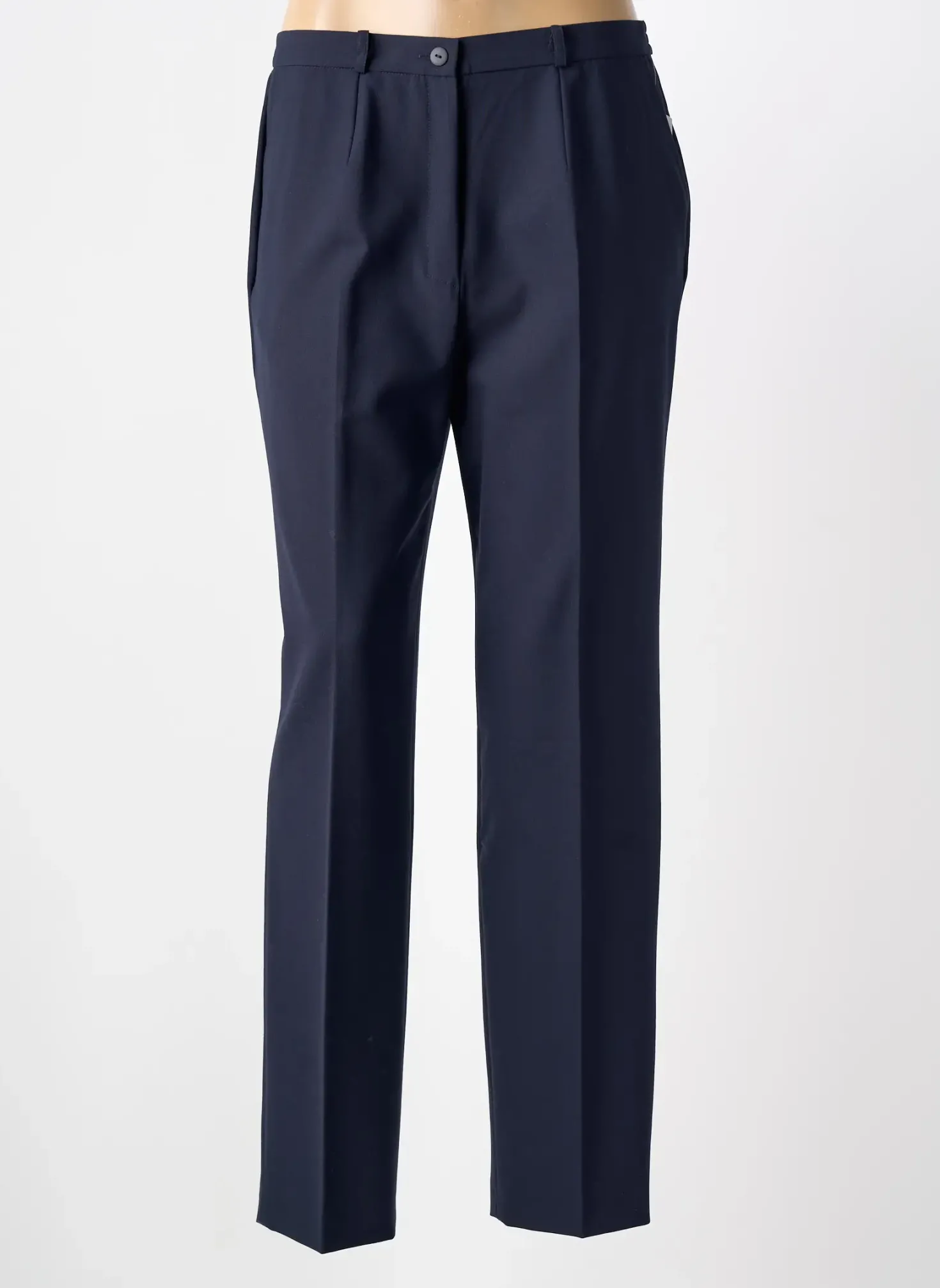 Pantalon Slim Pier Bé Bleu Taille Haute