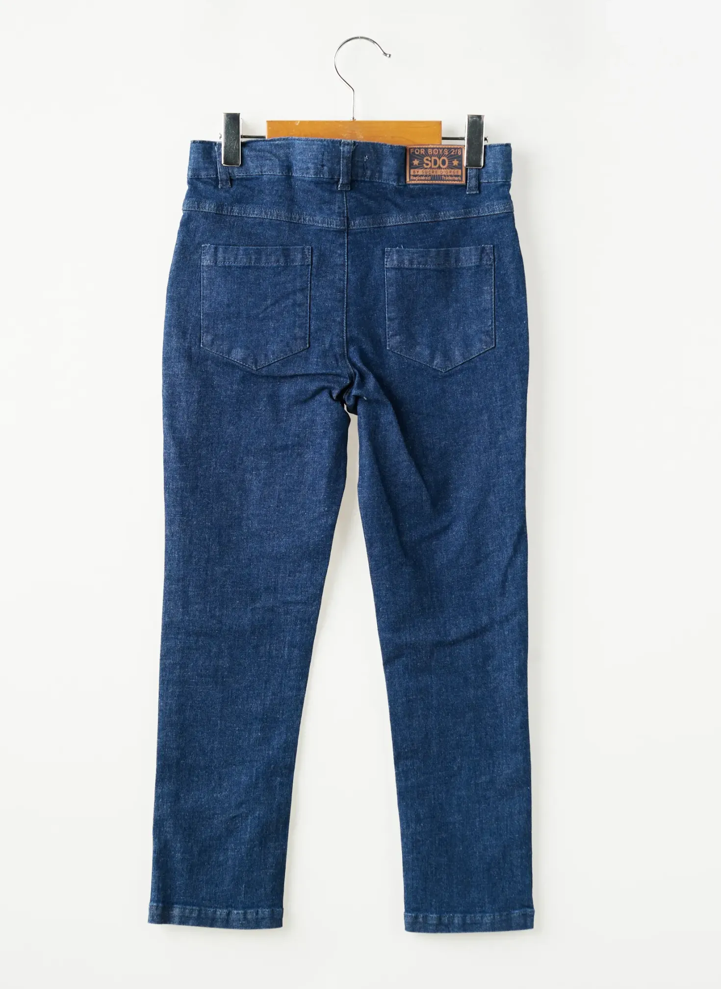 Pantalon Slim Sucre D'orge Bleu Taille Ajustable