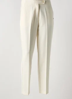 Pantalon Slim Surkana Beige Taille Haute