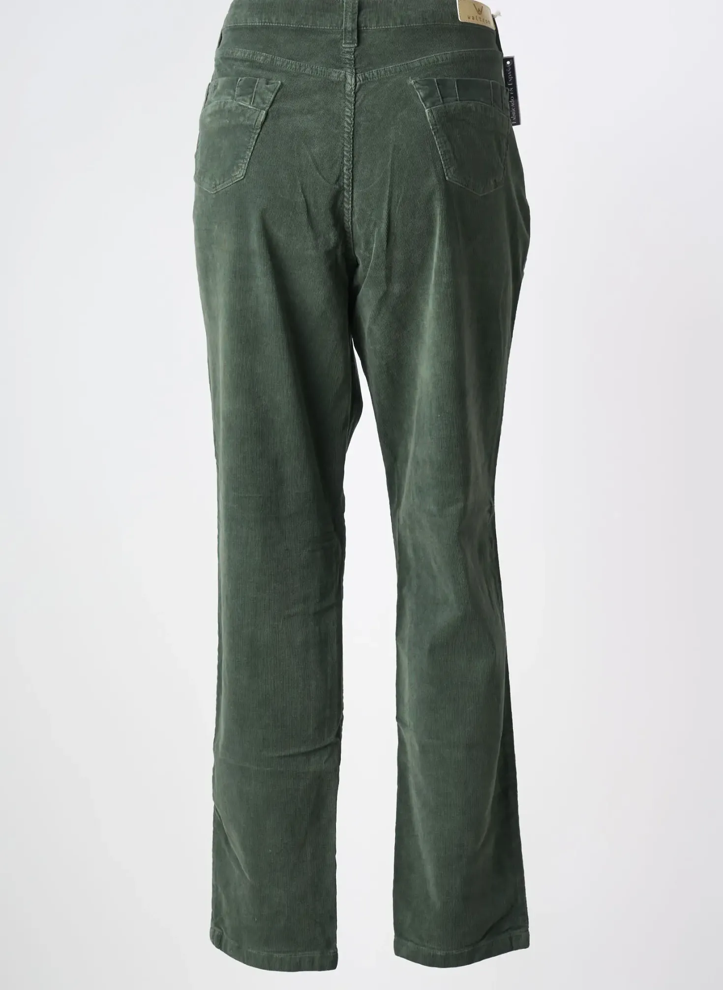 Pantalon Slim Waltron Vert Taille Normale