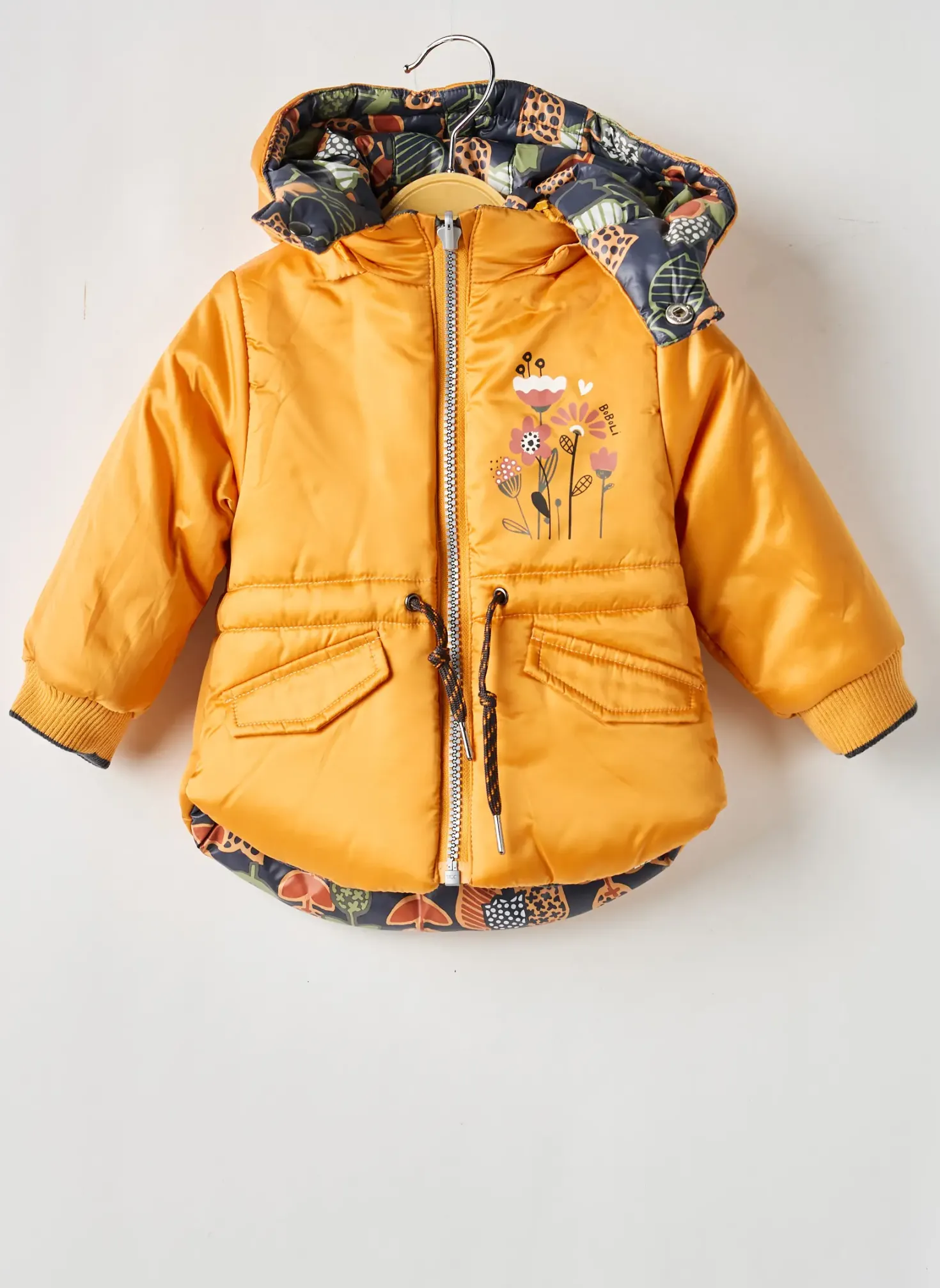 Parka Boboli Jaune A Capuche