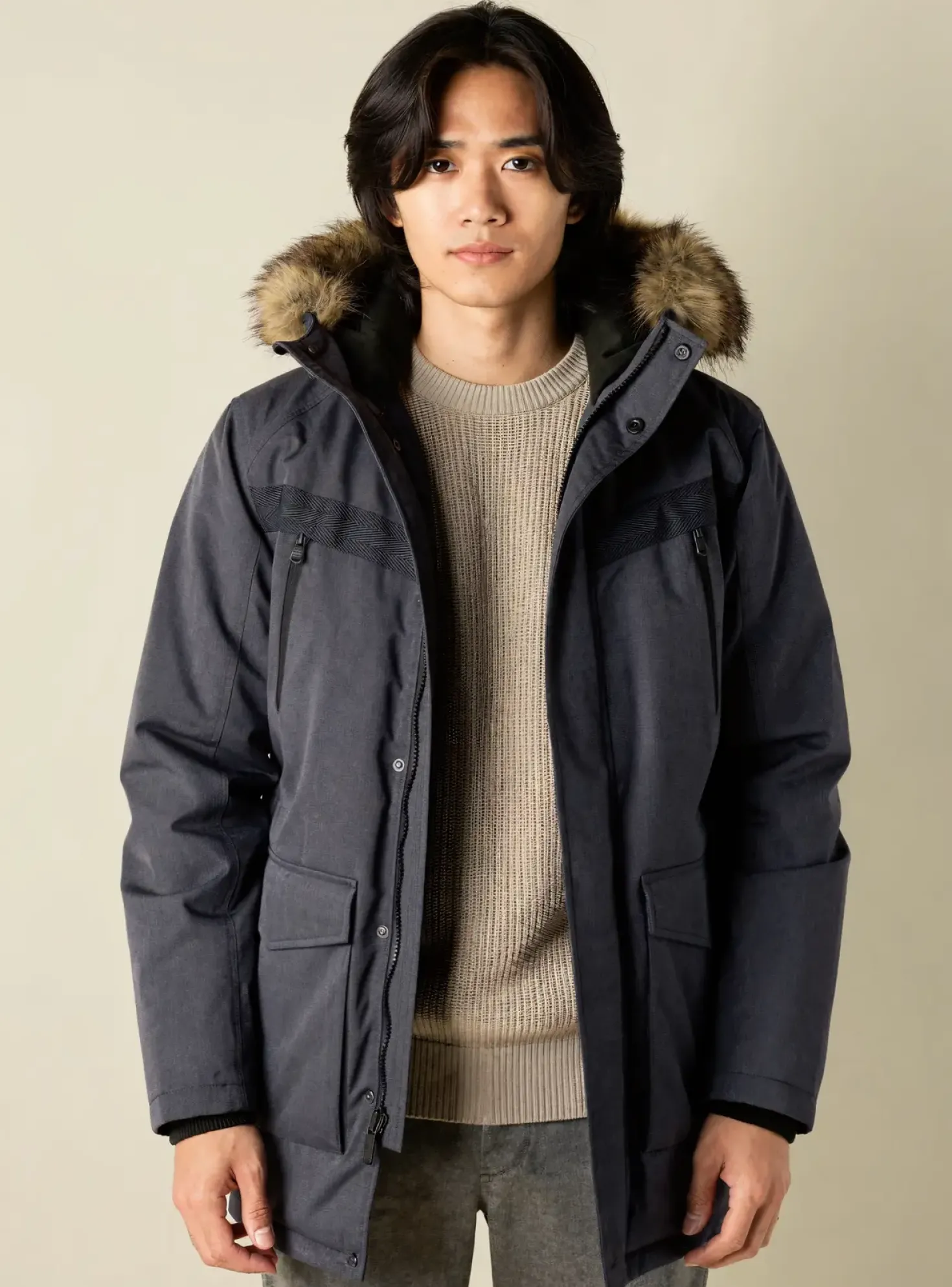 Parka Jack & Jones Bleu A Capuche