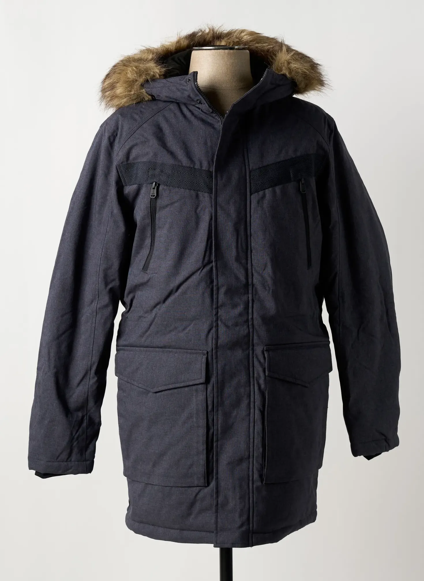 Parka Jack & Jones Bleu A Capuche