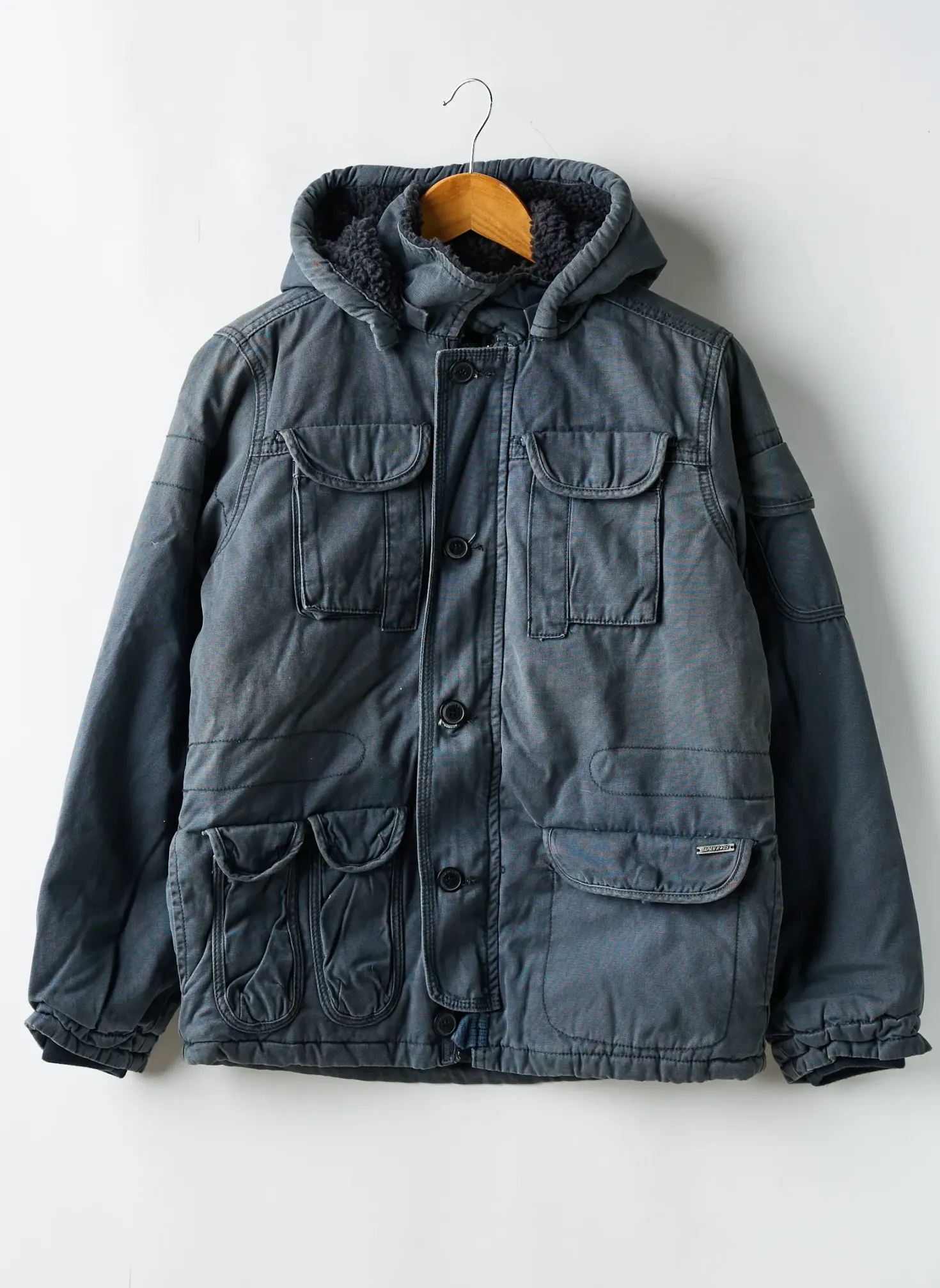 Parka Japan Rags Bleu A Capuche