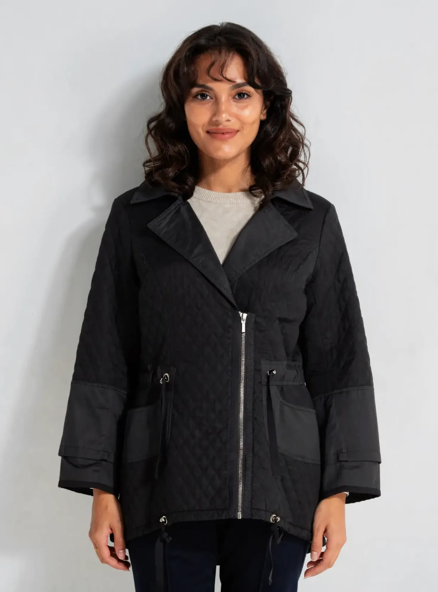 Parka Lucchini Noir Sans Capuche