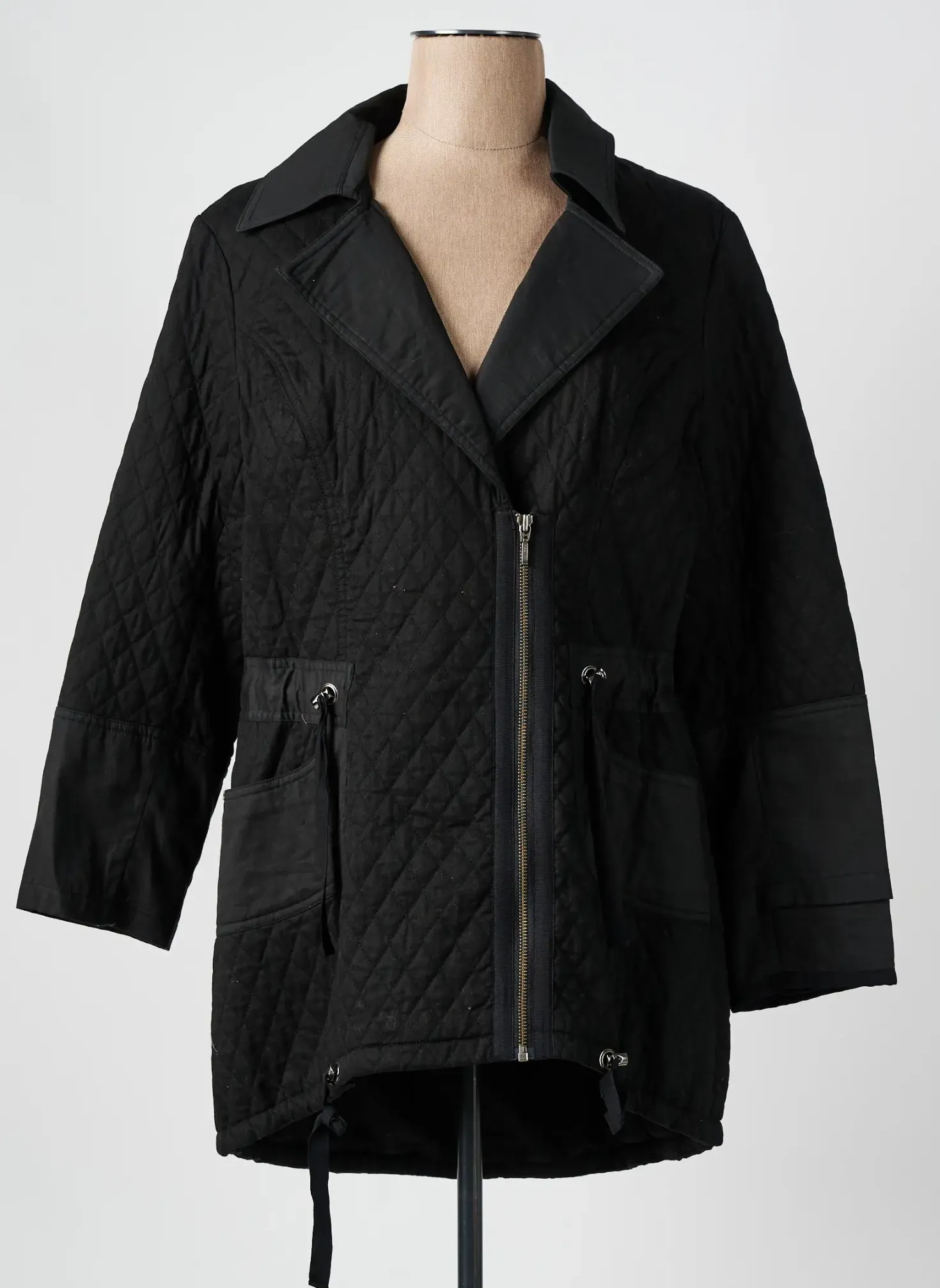 Parka Lucchini Noir Sans Capuche
