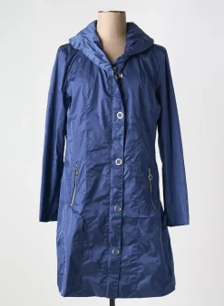 Parka Marble Bleu Sans Capuche