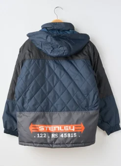 Parka Stenley Bleu A Capuche