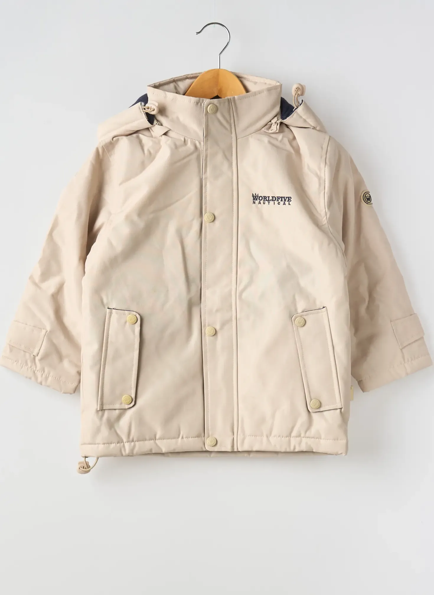 Parka Worldfive Beige A Capuche