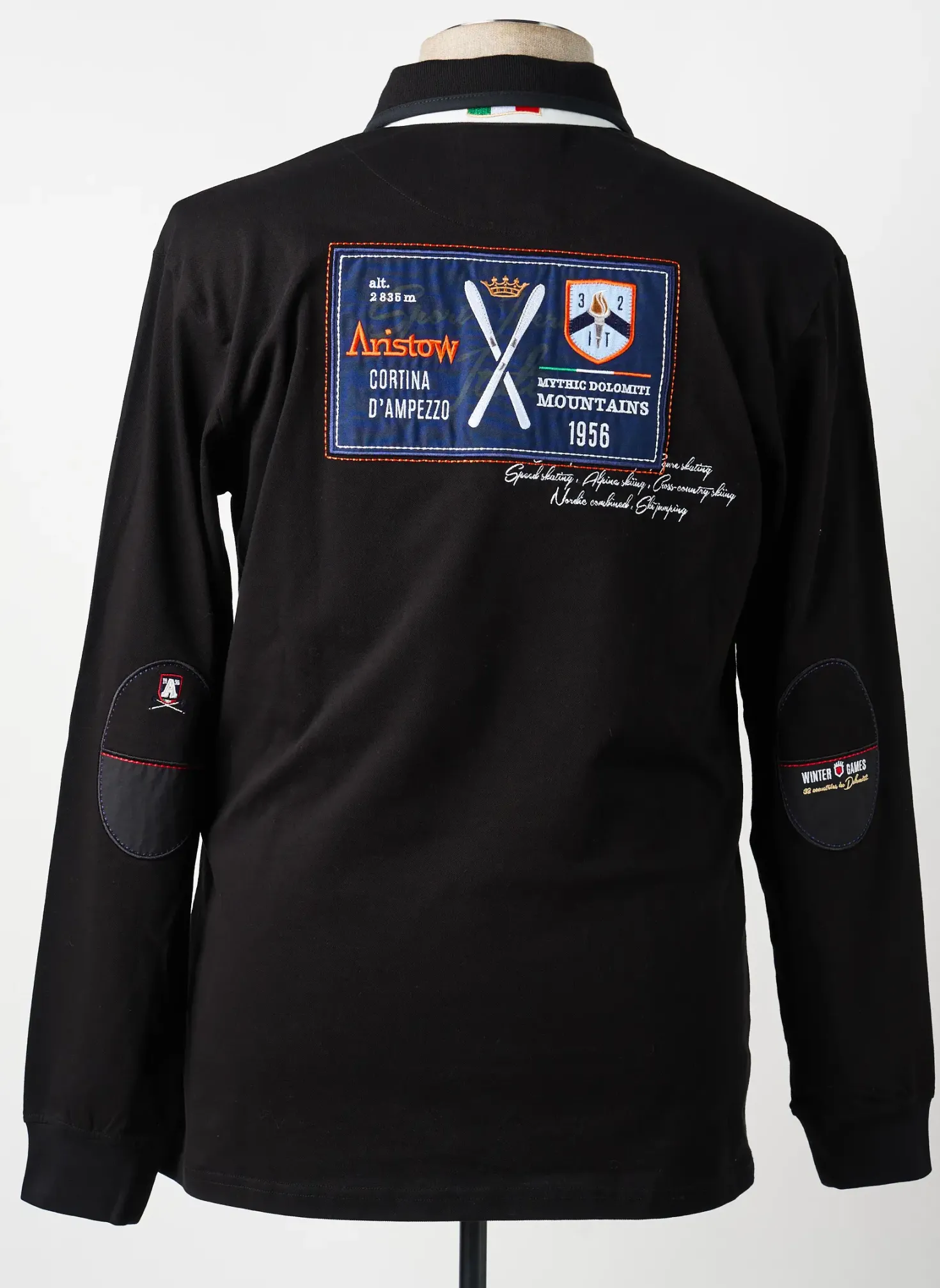 Polo Aristow Noir Manches Longues