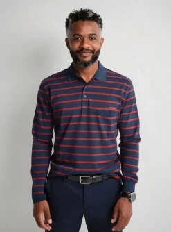 Polo Astore Bleu Manches Longues