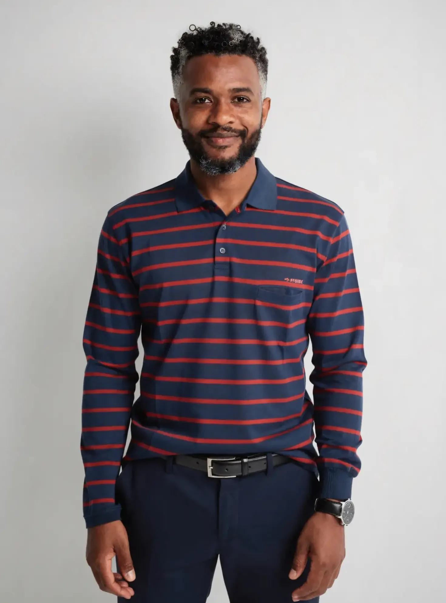 Polo Astore Bleu Manches Longues