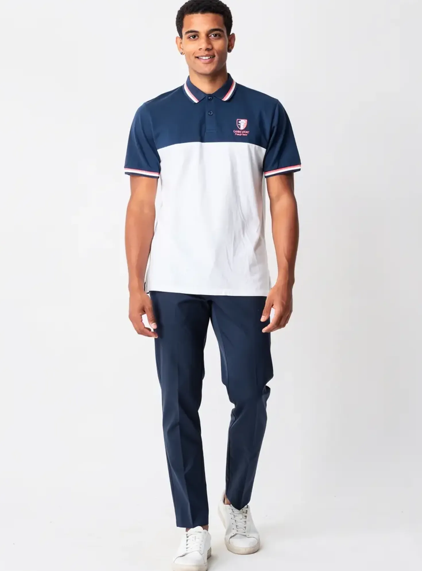 Polo Camberabero Bleu Manches Courtes