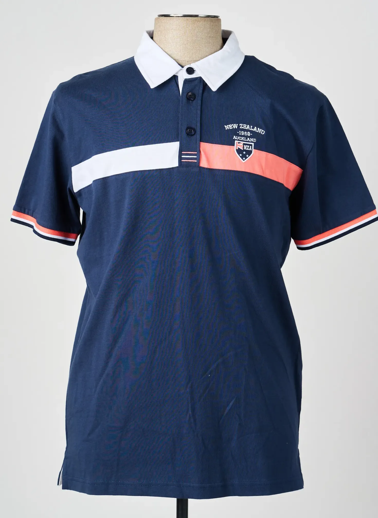 Polo Camberabero Bleu Manches Courtes