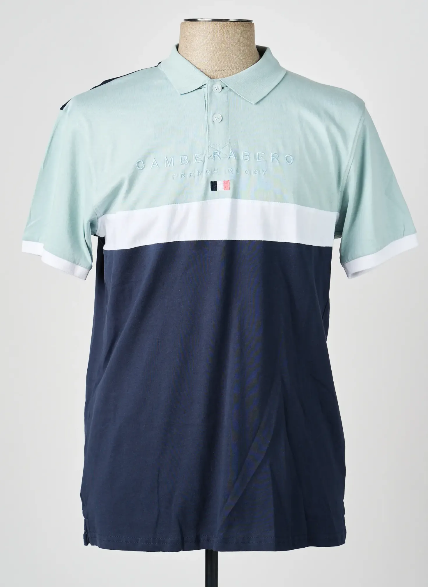 Polo Camberabero Bleu Manches Courtes