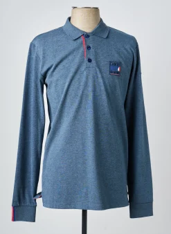 Polo Camberabero Bleu Manches Longues