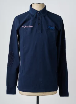 Polo Camberabero Bleu Manches Longues