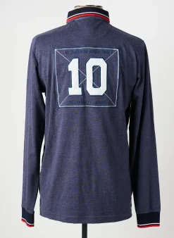 Polo Camberabero Bleu Manches Longues