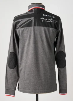 Polo Camberabero Gris Manches Longues