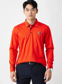 Polo Camberabero Orange Manches Longues