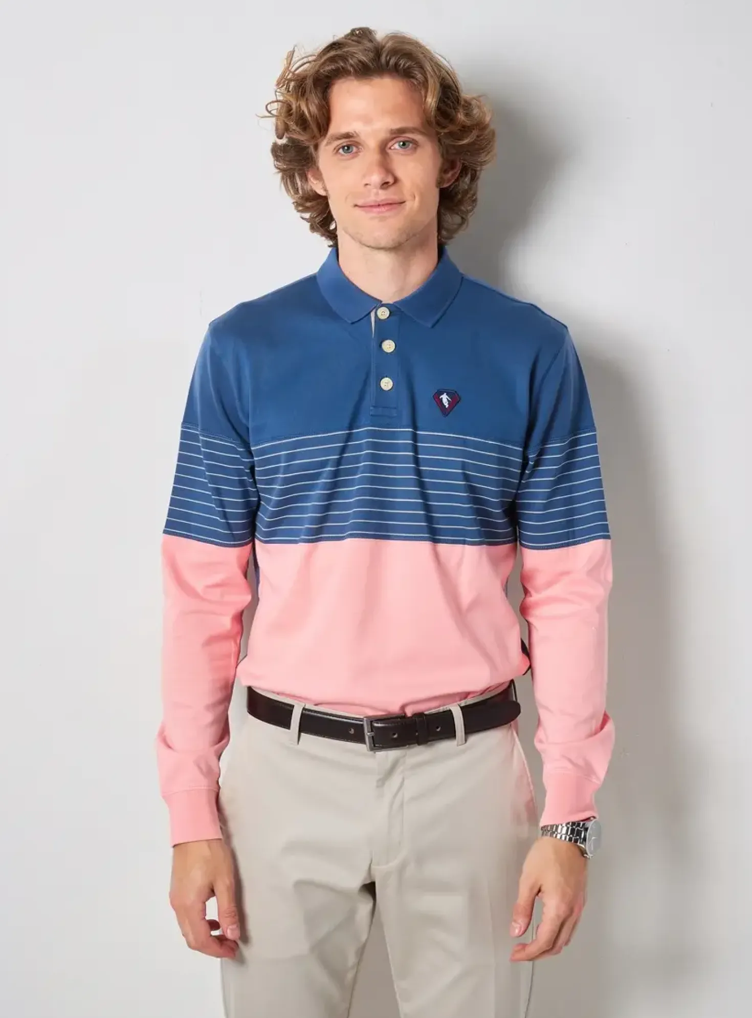 Polo Camberabero Rose Manches Longues