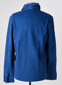 Polo Cambridge Bleu Manches Longues