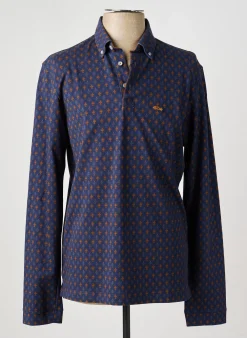 Polo Dario Beltran Bleu Manches Longues