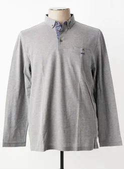Polo Dario Beltran Gris Manches Longues