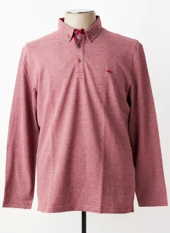 Polo Dario Beltran Rouge Manches Longues