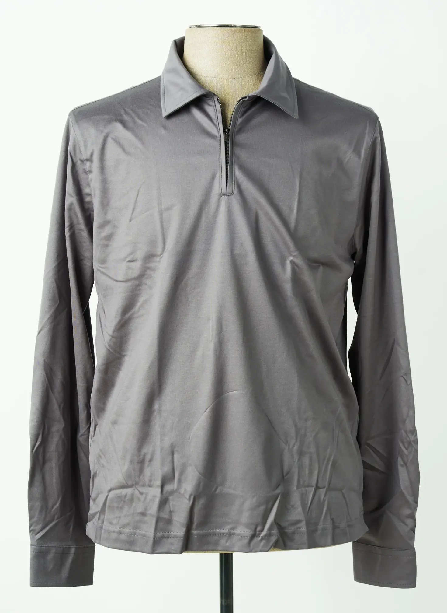 Polo Desoto Gris Manches Longues