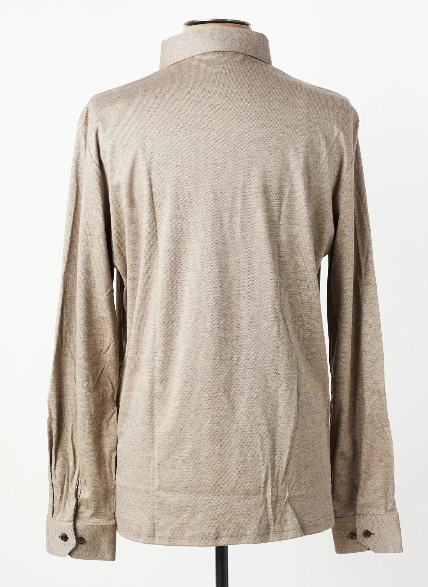 Polo Desoto Marron Manches Longues