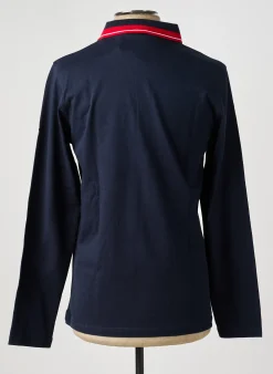 Polo Elle Est Ou La Mer Bleu Manches Longues