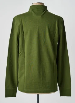 Polo Gant Vert Manches Longues