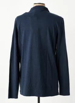 Polo Garcia Bleu Manches Longues