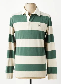 Polo Garcia Vert Manches Longues